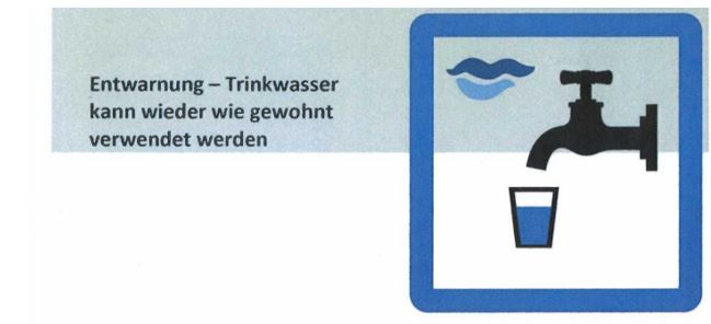 Entwarnung Trinkwasser